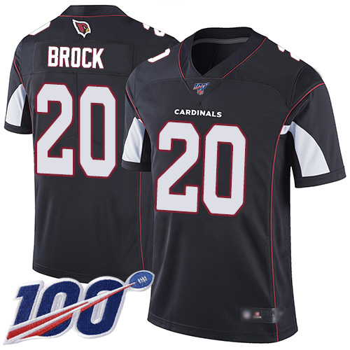 Arizona Cardinals Limited Black Men Tramaine Brock Alternate Jersey NFL Football #20 100th Season Vapor Untouchable